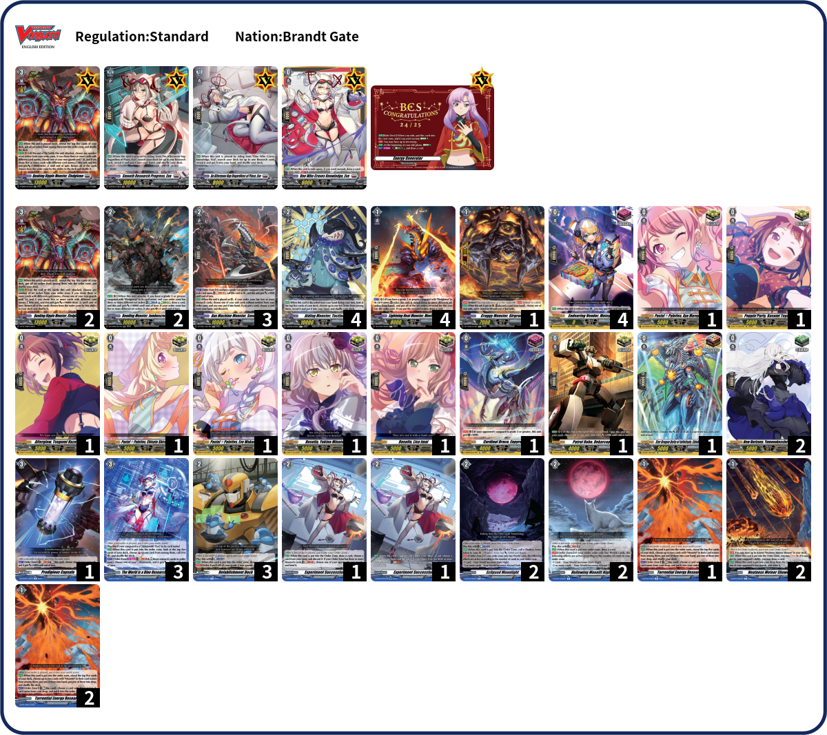 Zhi Xian Deck List