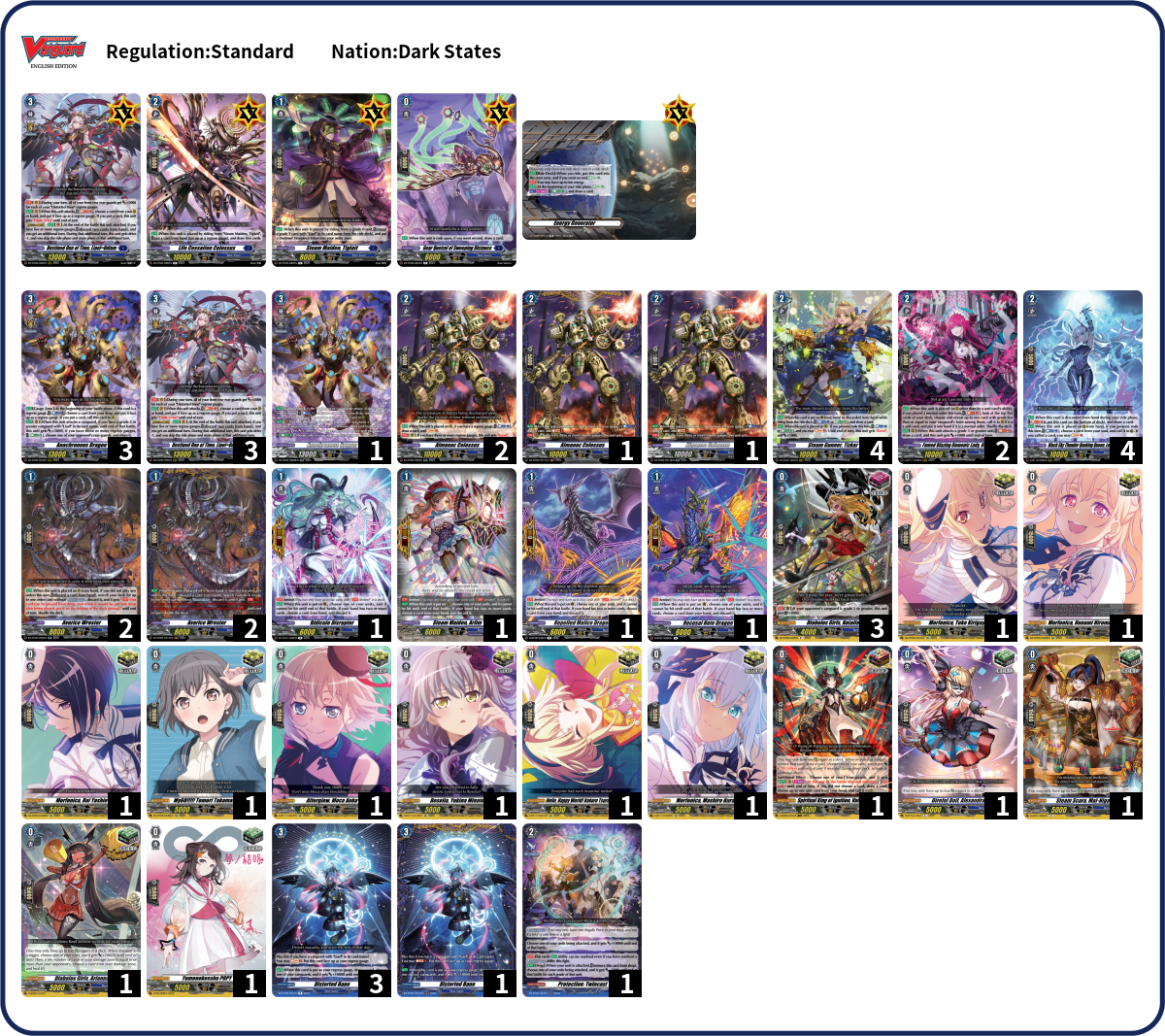 Mauricio Deck List