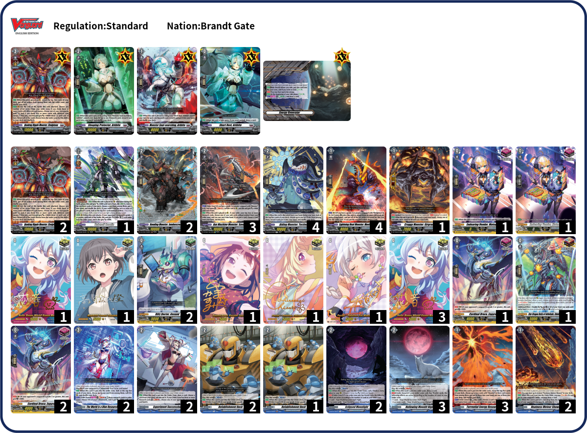 FJVR Deck List