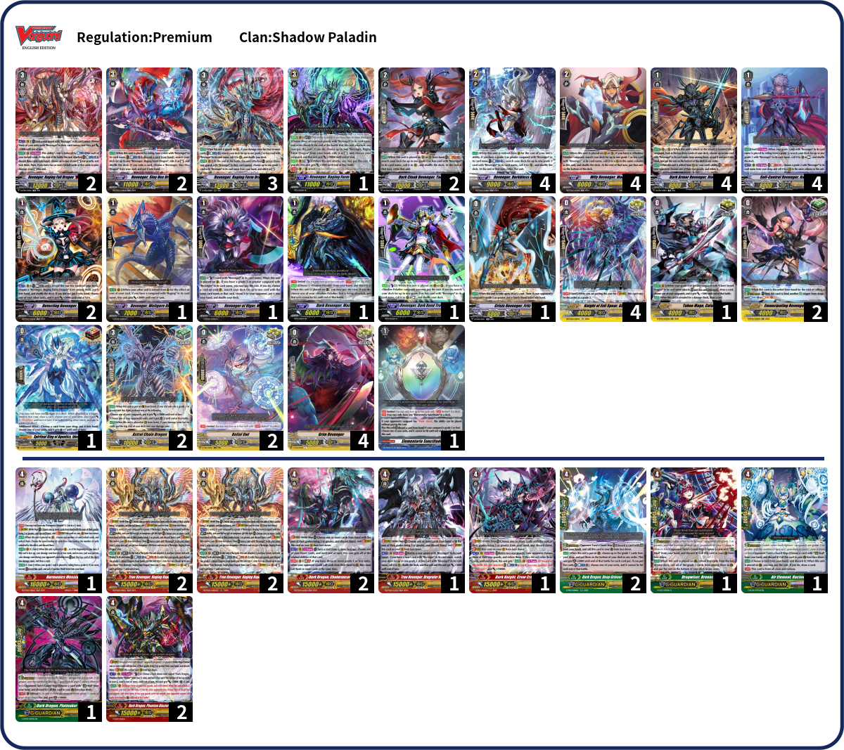 Nick M Deck List