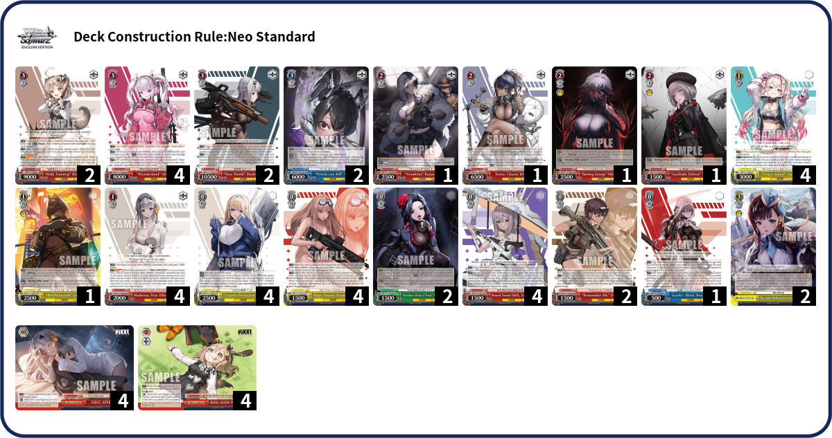 Deck list