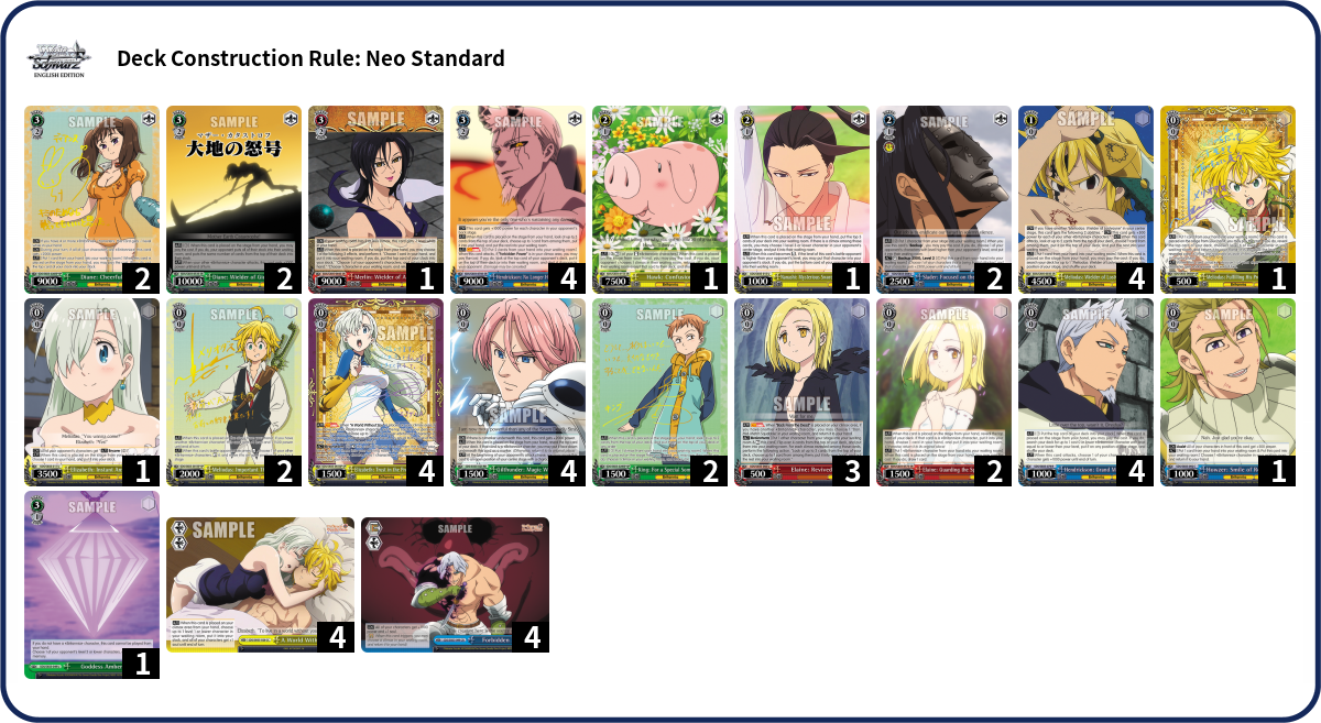 Deck list