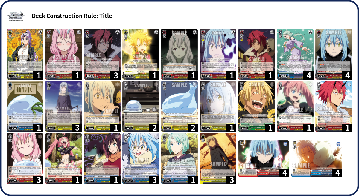 Deck list