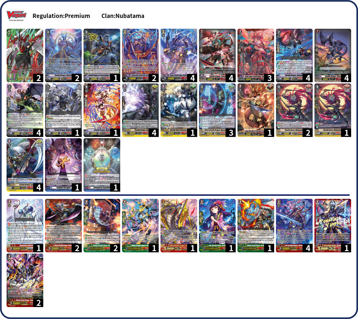 [Clairvoyance] Xavier Deck List