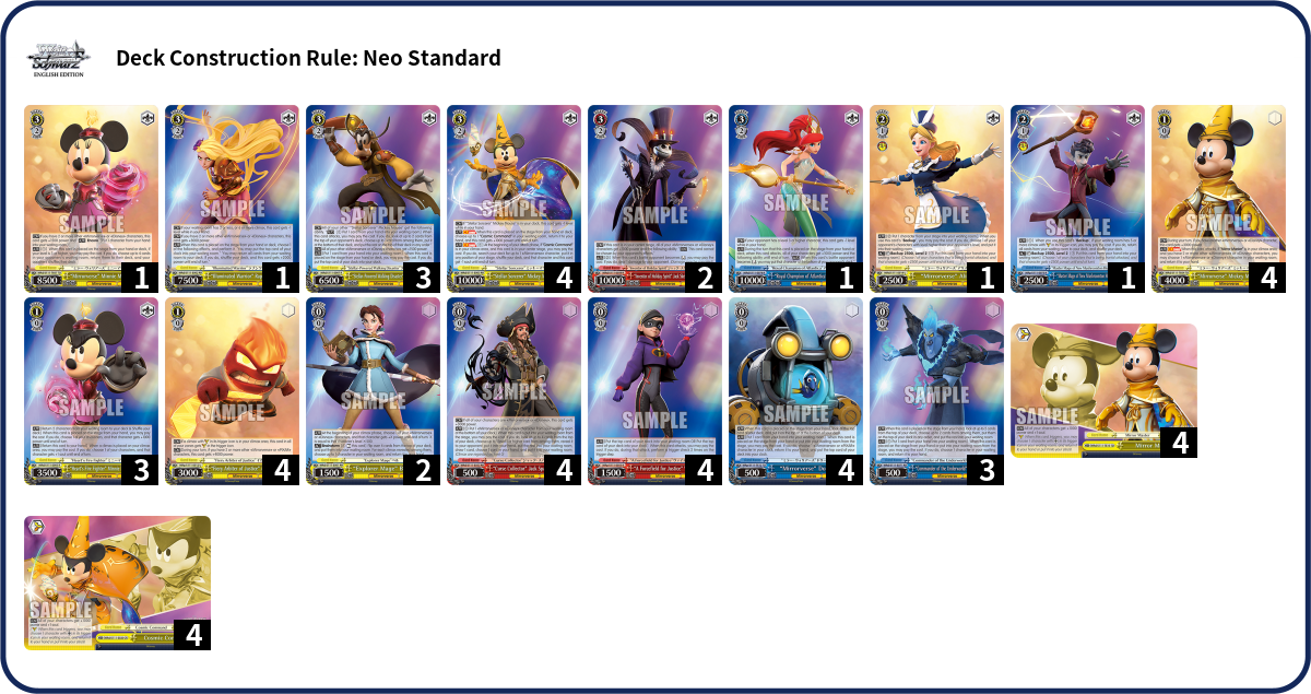 Deck list