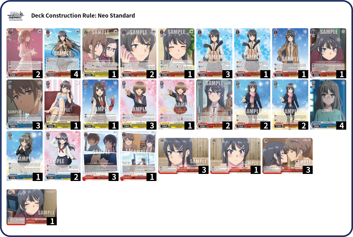 Deck list