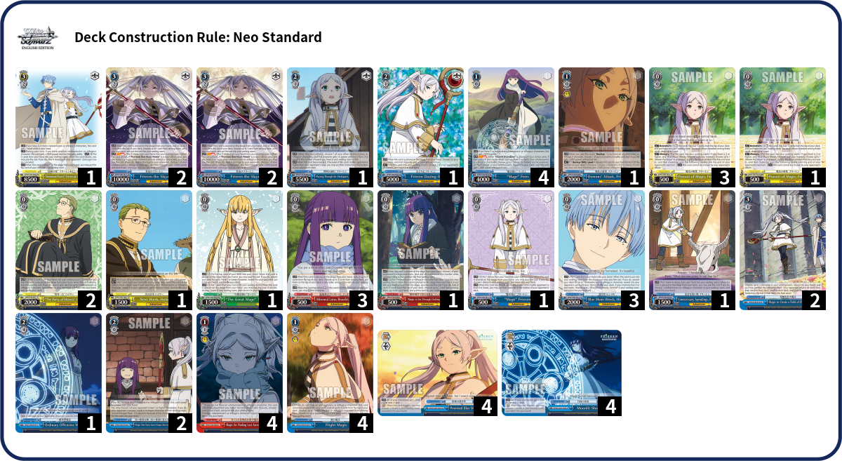 Deck list