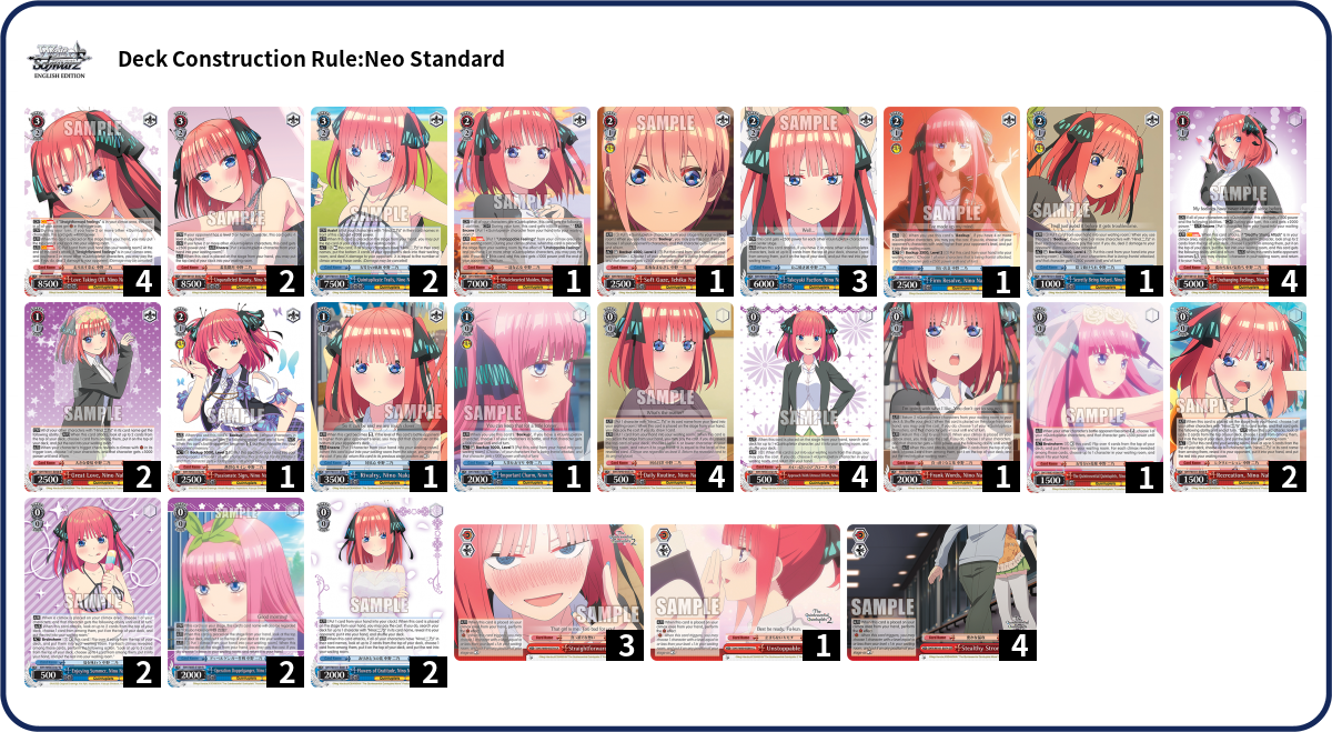 Deck list