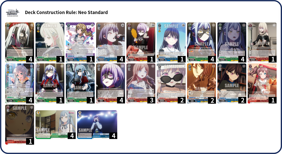 Deck list