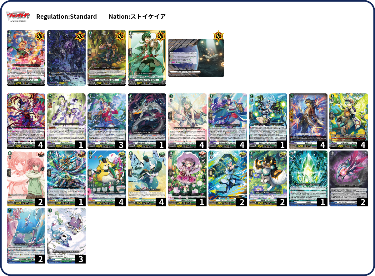 REBIRTH OF LEGENDS 霊獣 樹魔 33種各3枚99枚セット Deck Code [256SN] deck | Deck Log