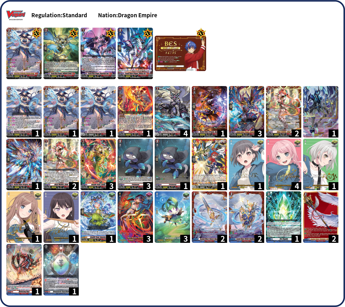 Braceland Deck List