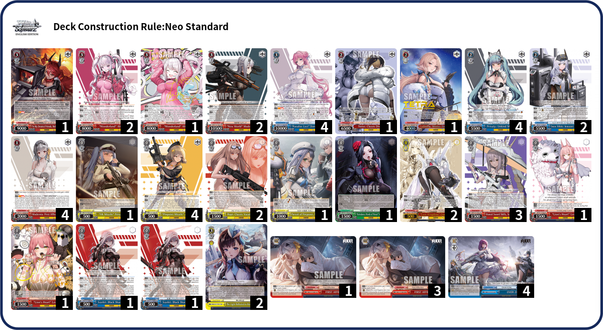 Deck list