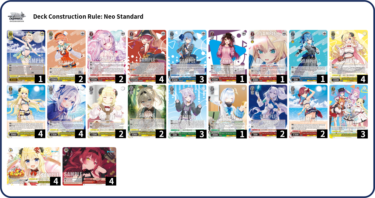 Deck list