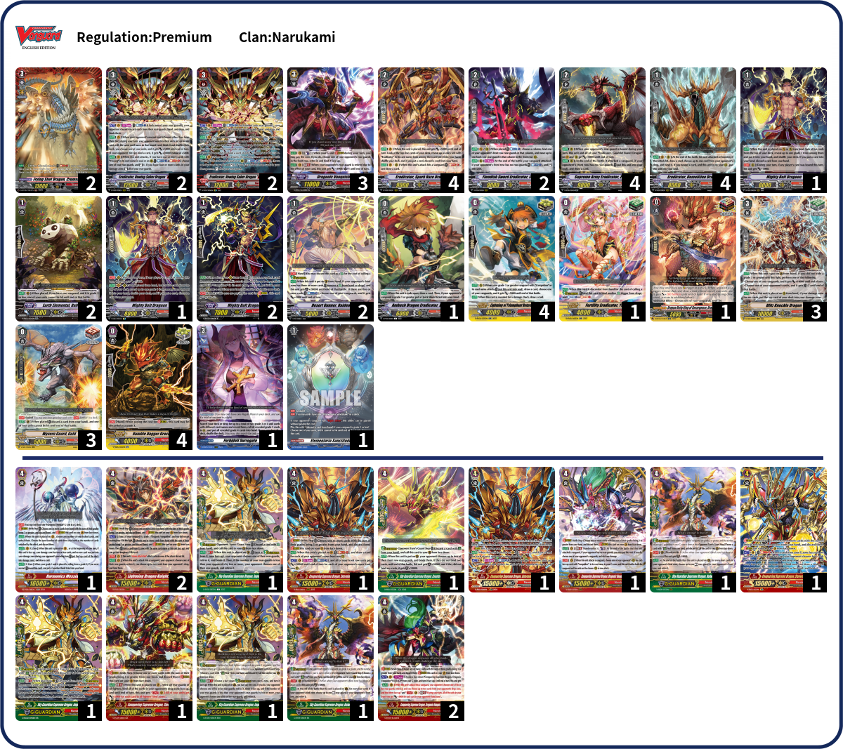 Diego Silva Deck List