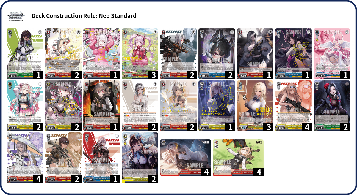 Deck list