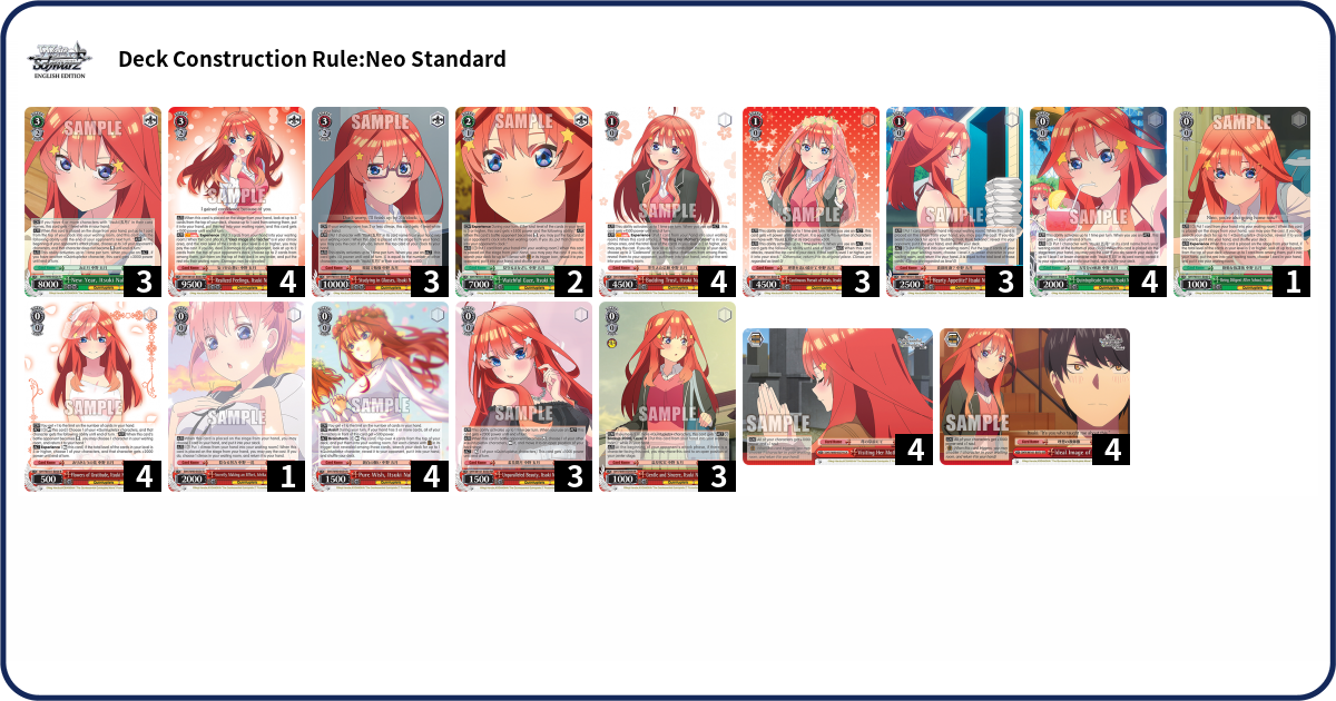 Deck list