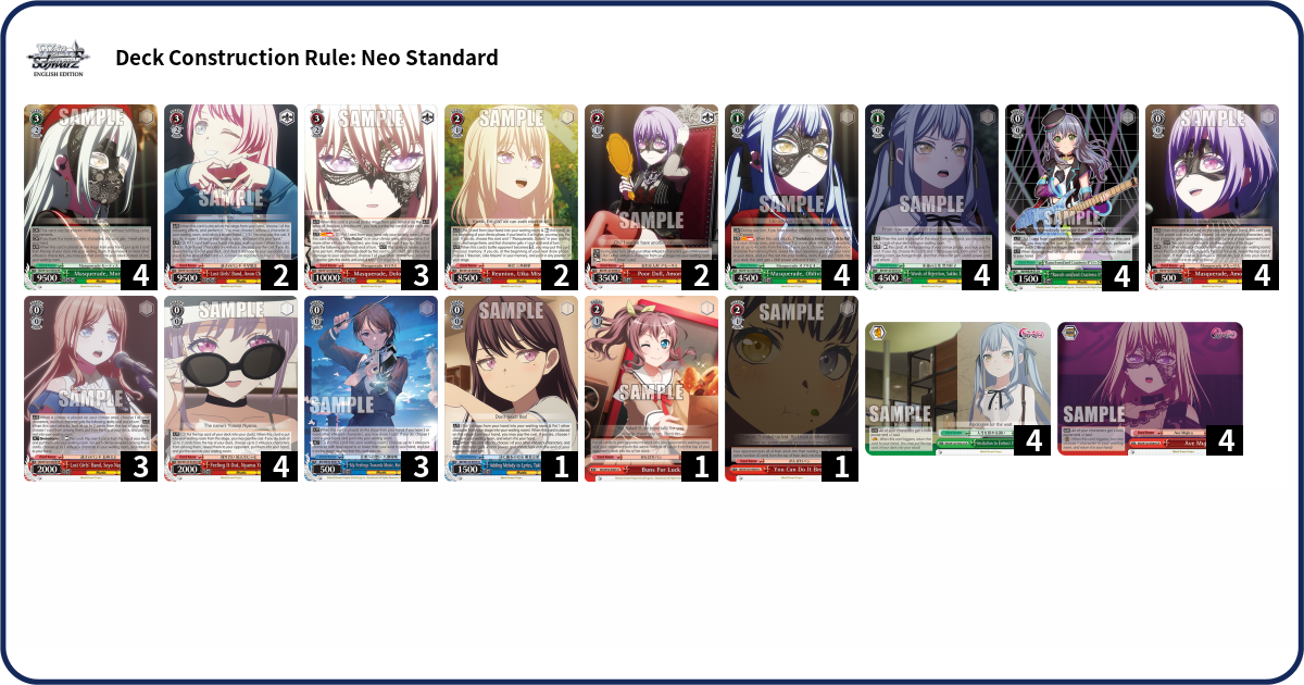 Deck list