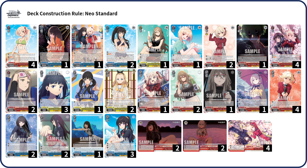 Deck list