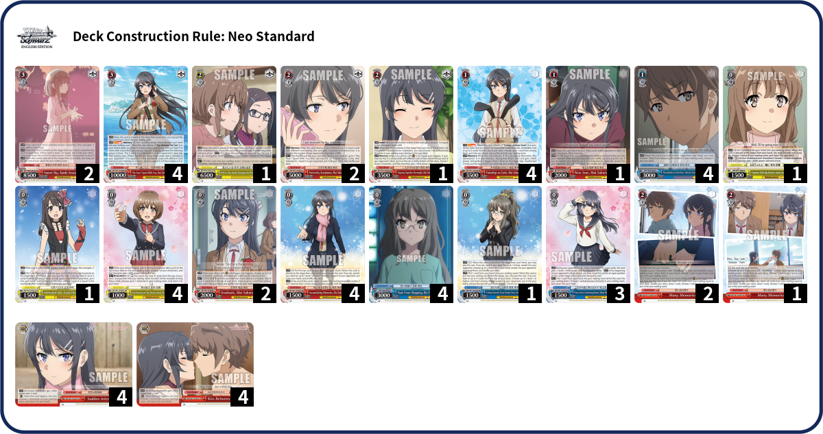 Deck list