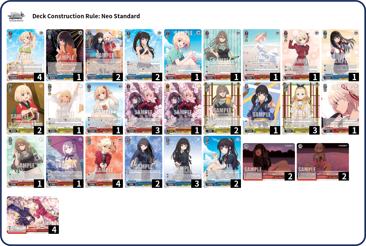 Deck list