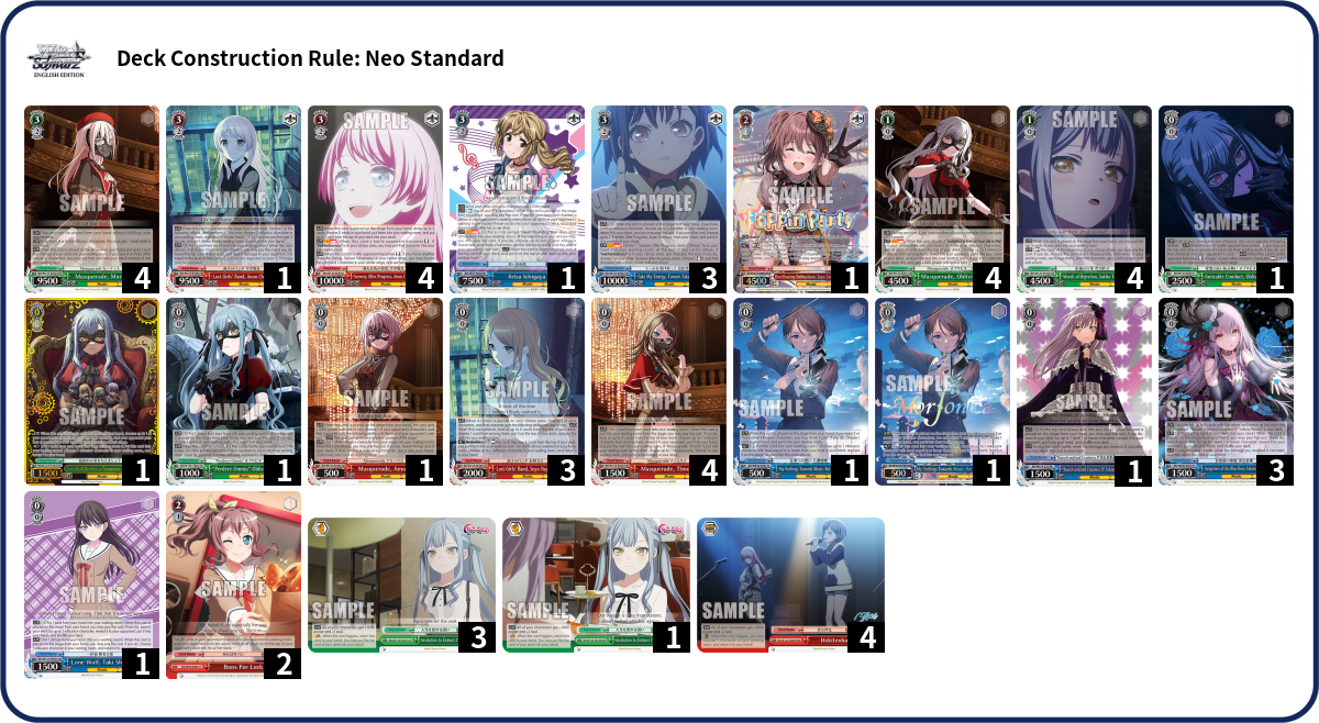 Deck list