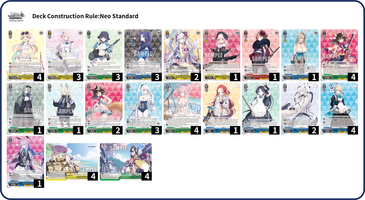Deck list
