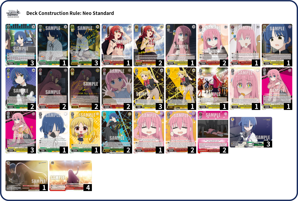 Deck list