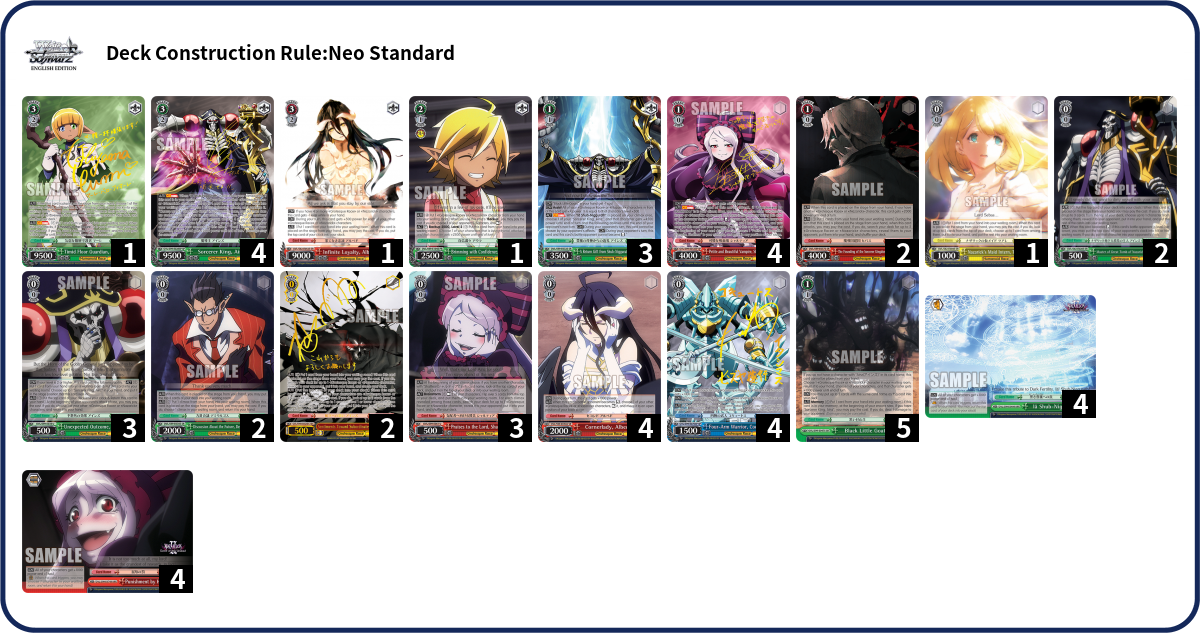 Deck list