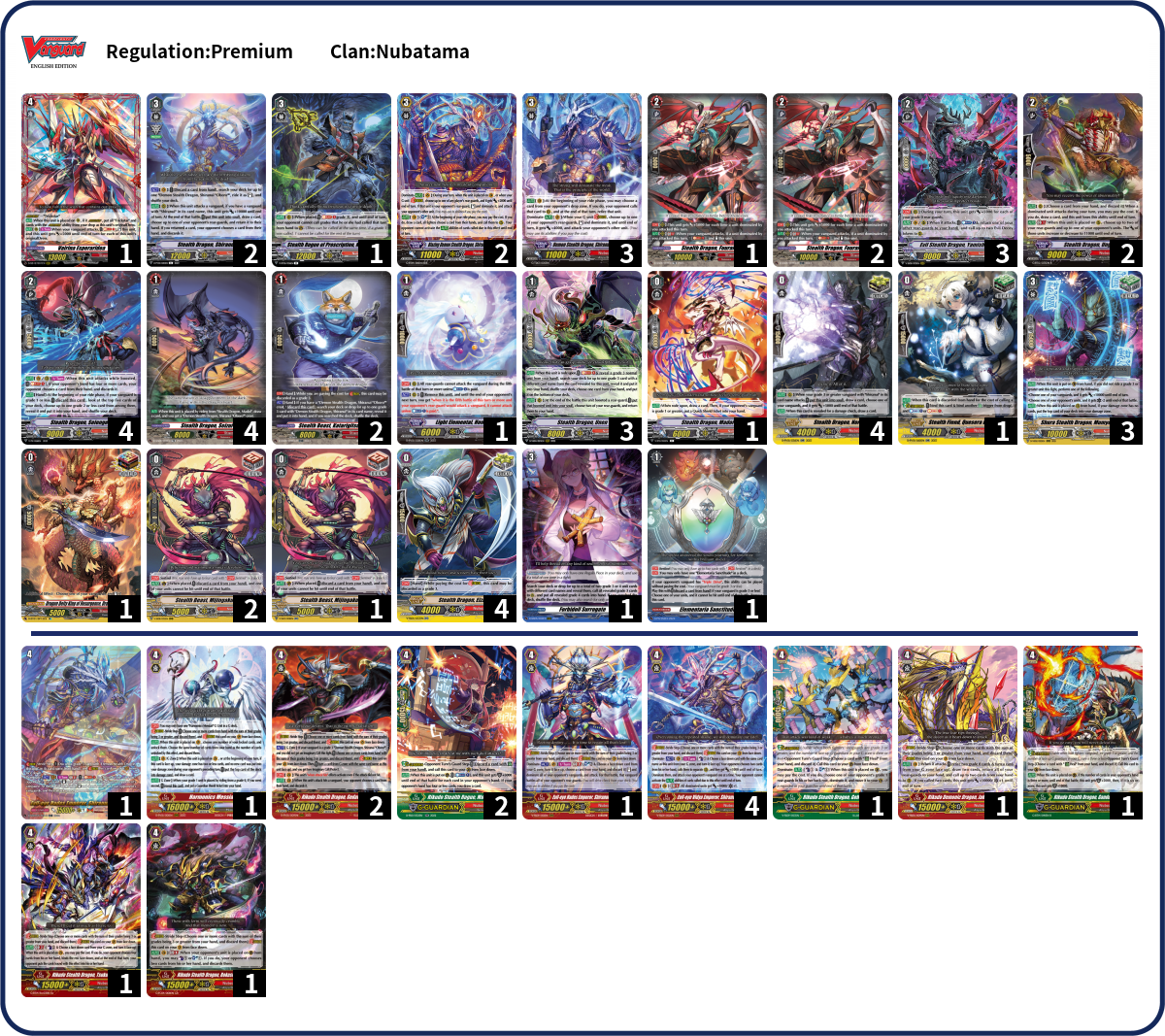 Alex de Santos Deck List