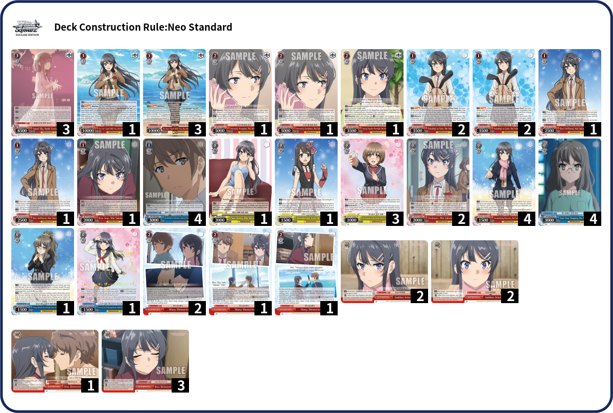 Deck list