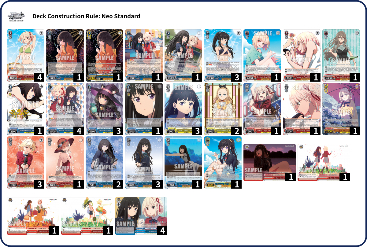 Deck list