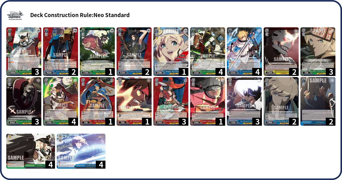 Deck list