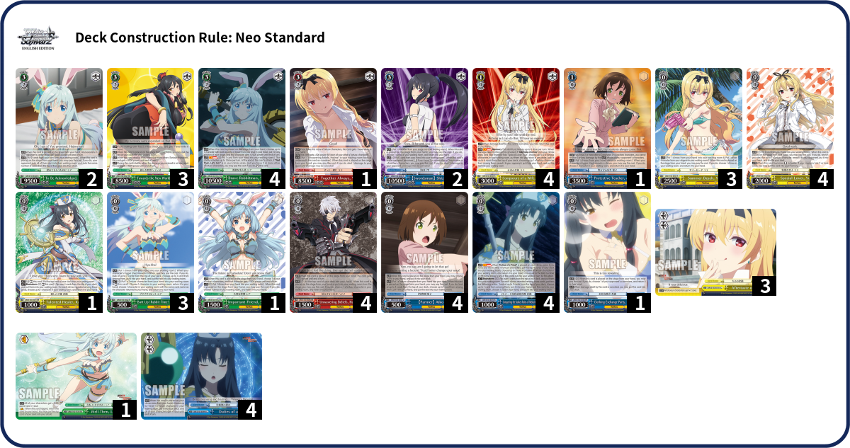Deck list