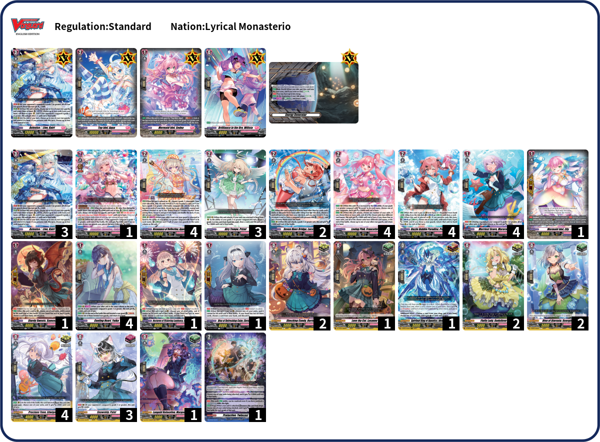 siana simp Deck List