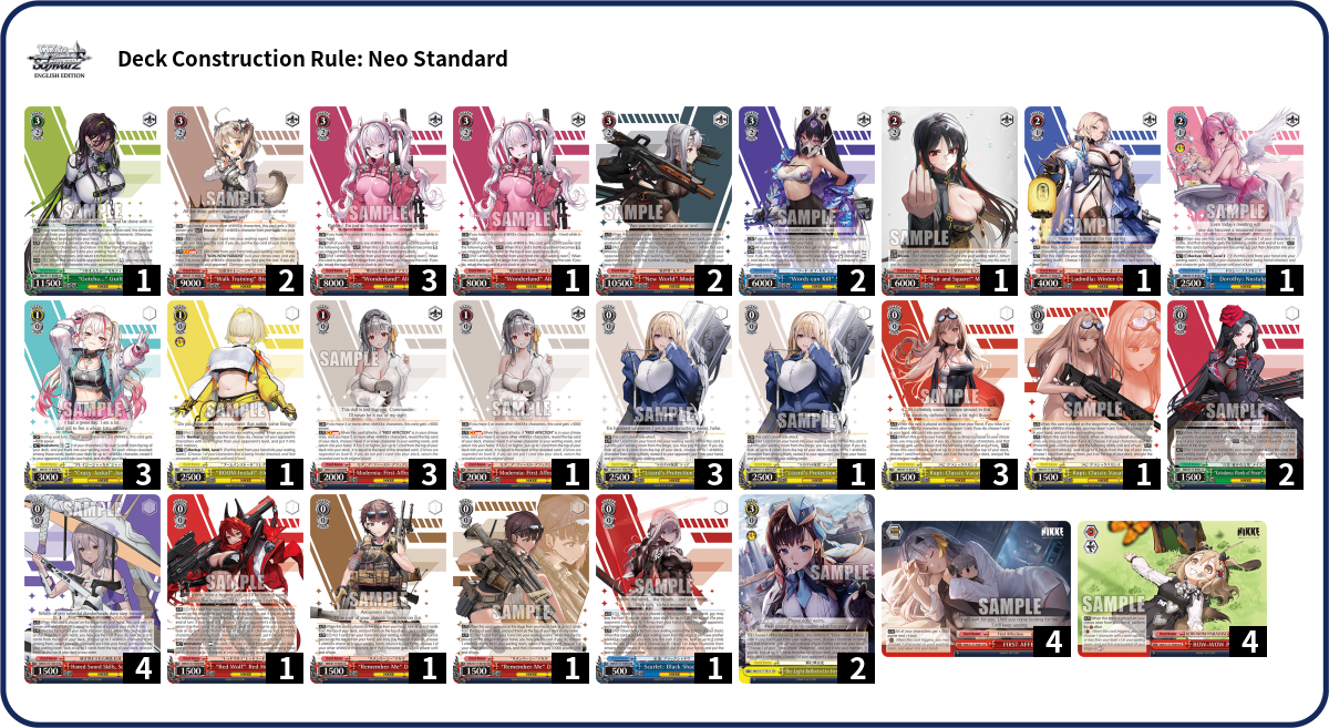 Deck list