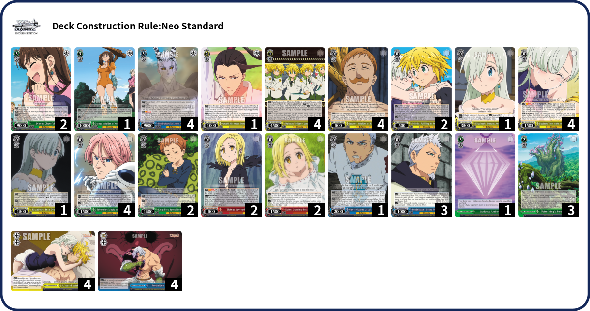 Deck list
