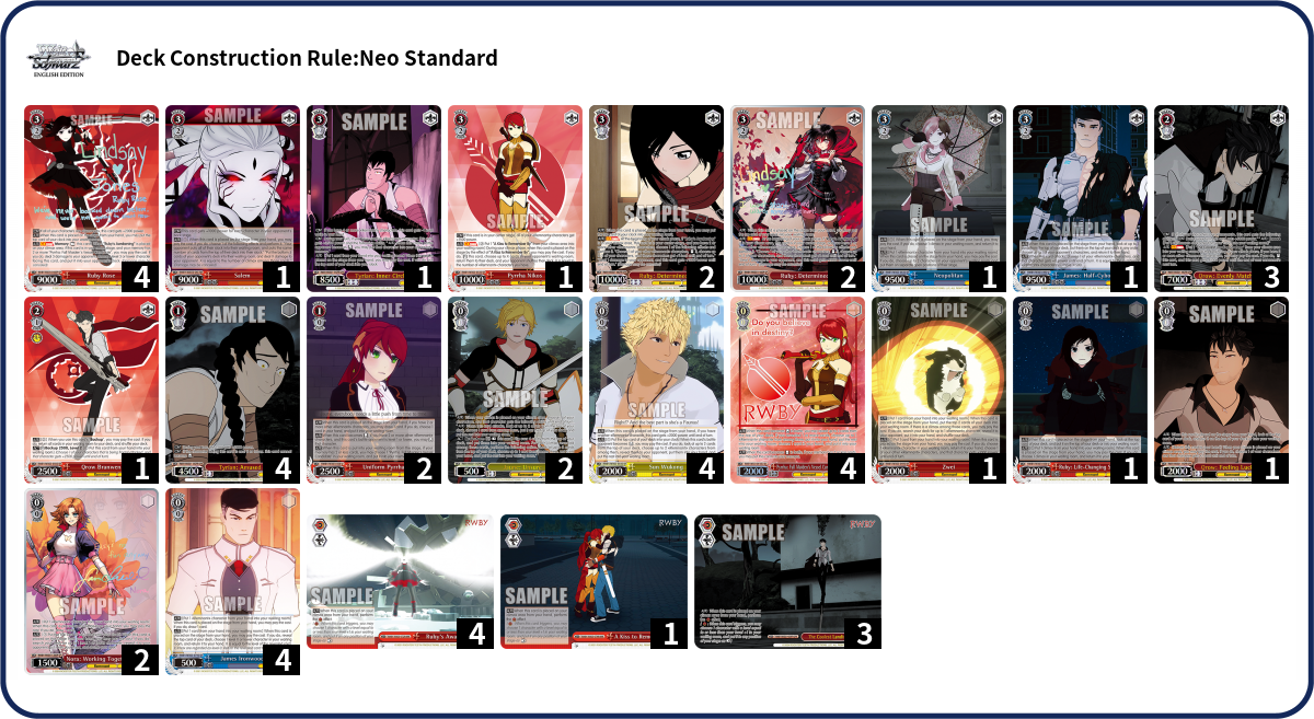 Deck list
