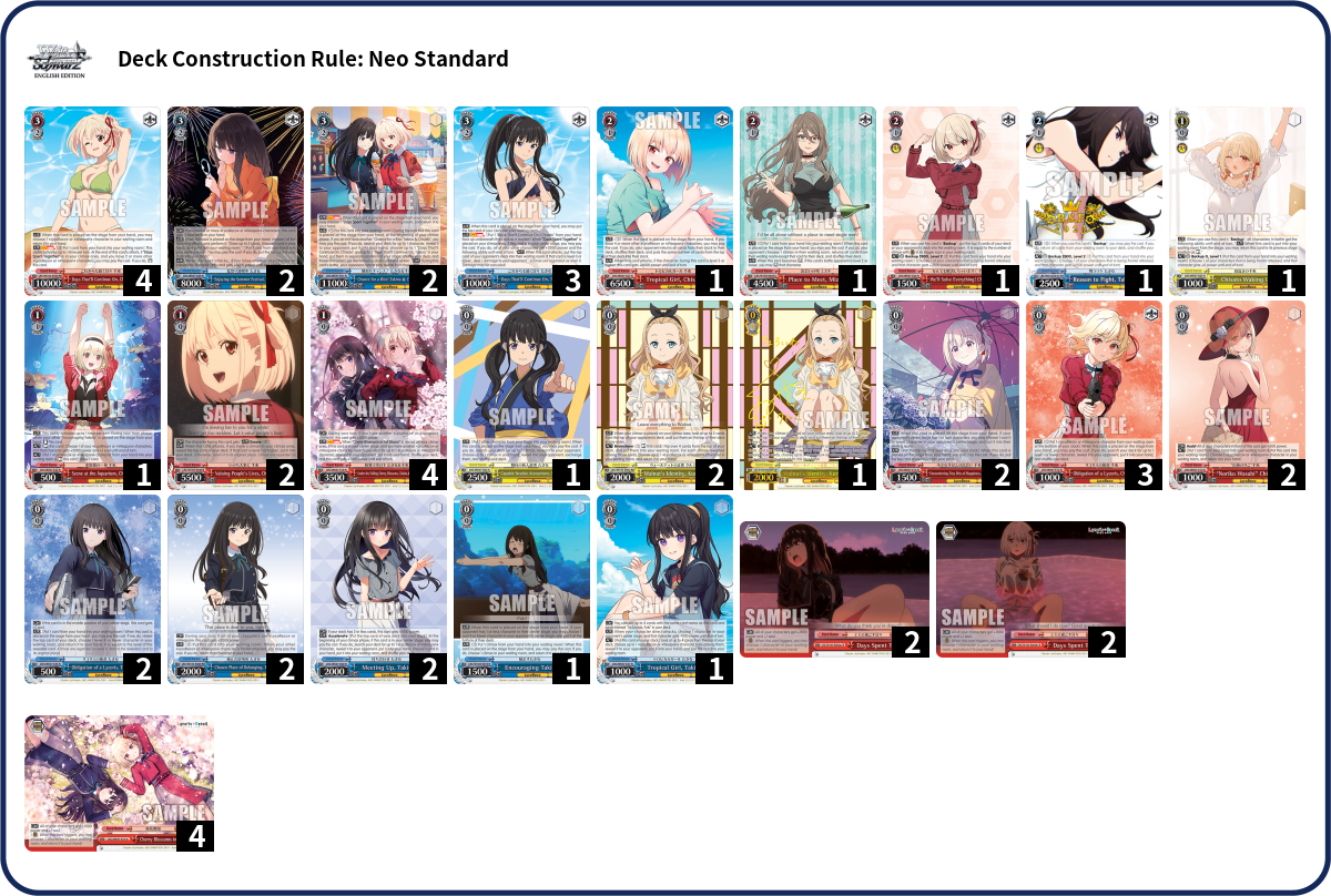 Deck list