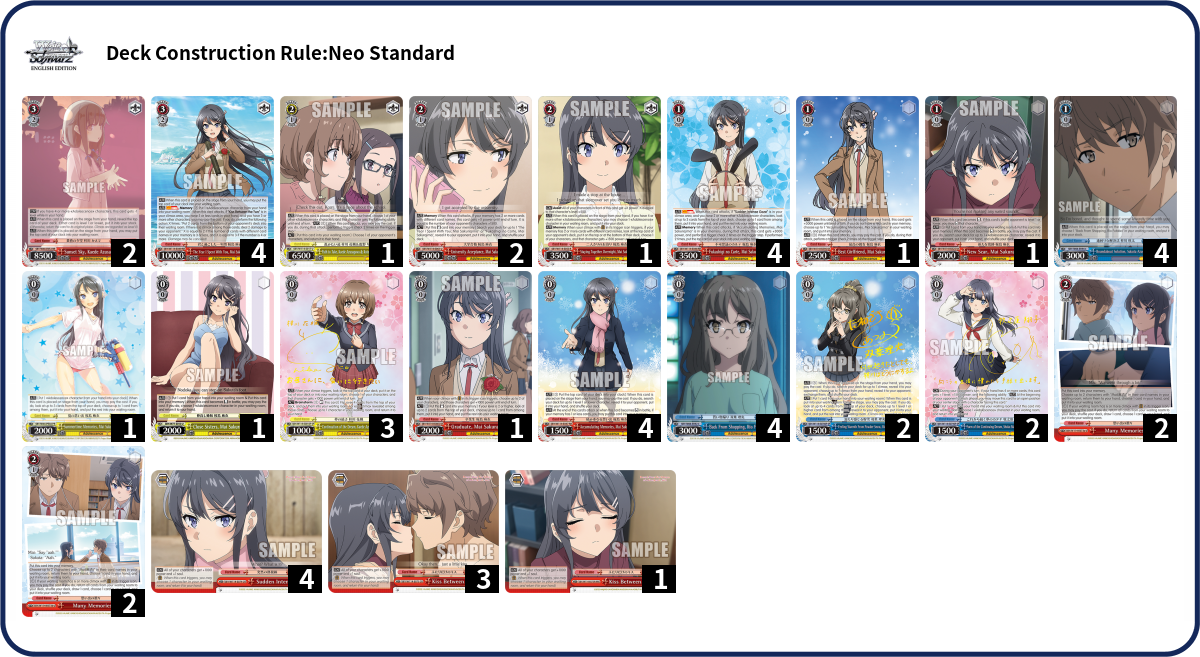 Deck list