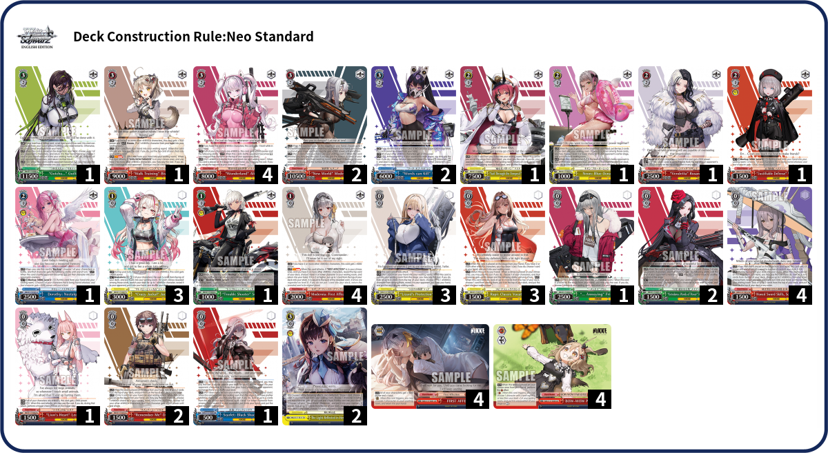 Deck list
