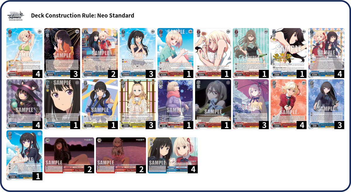 Deck list