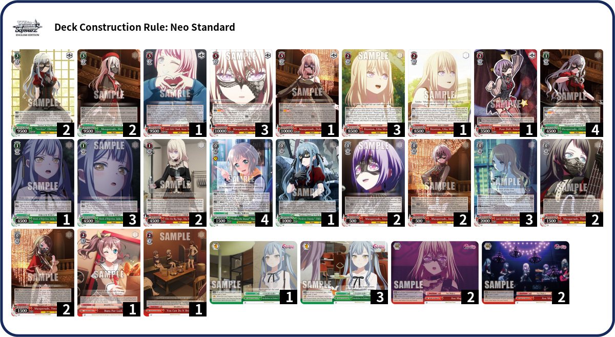 Deck list