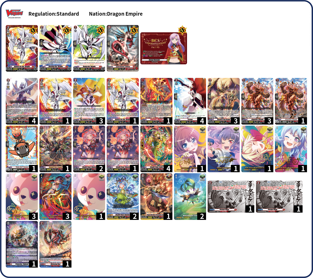 Jonah D Deck List