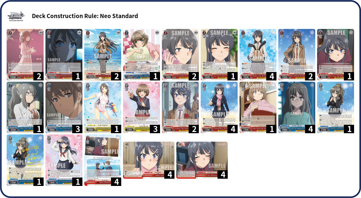 Deck list