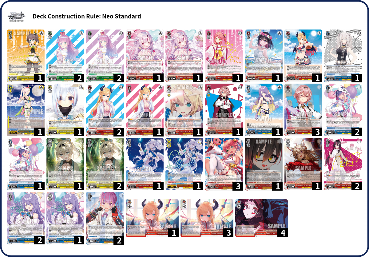Deck list