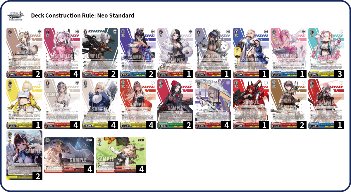 Deck list