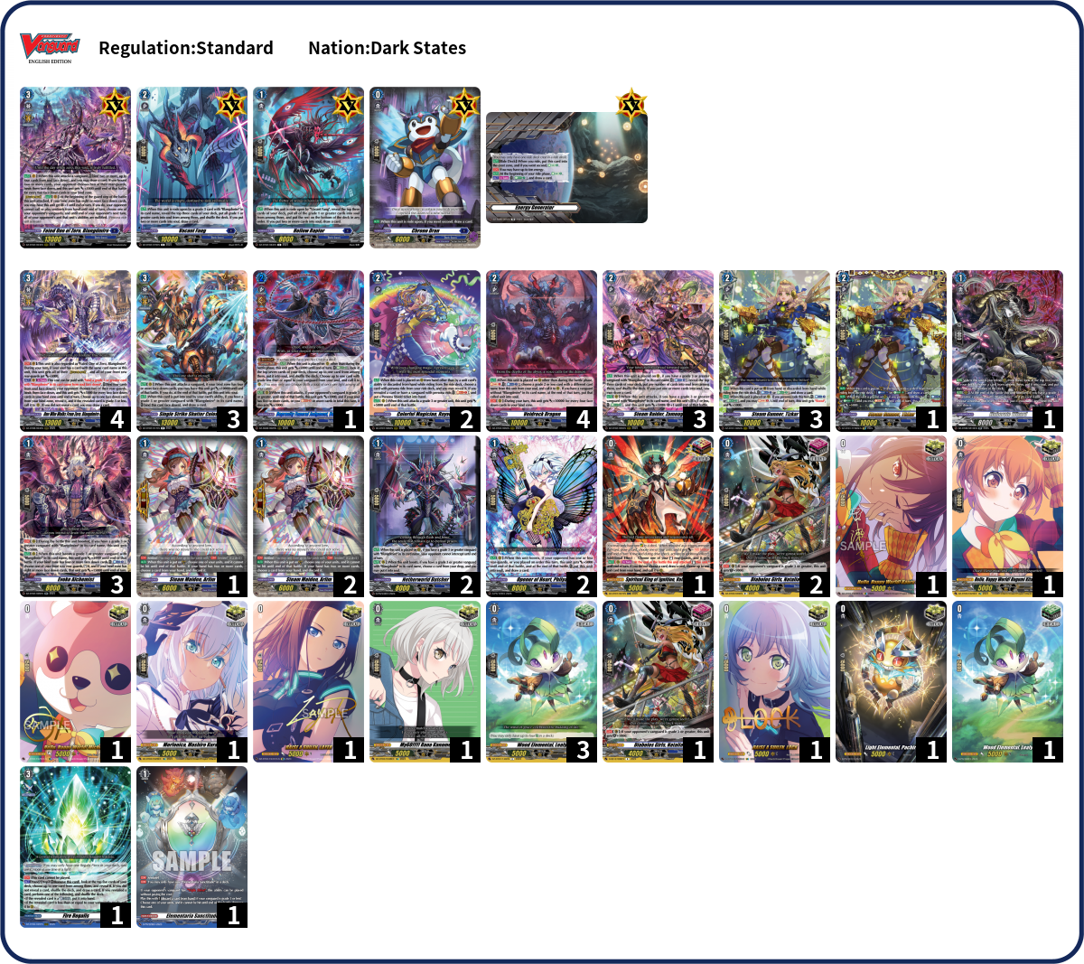 Adam Deck List