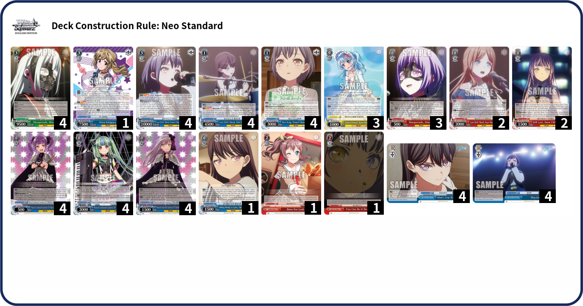 Deck list