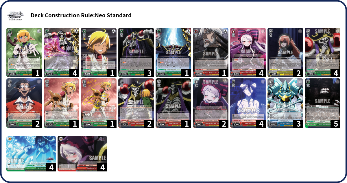 Deck list