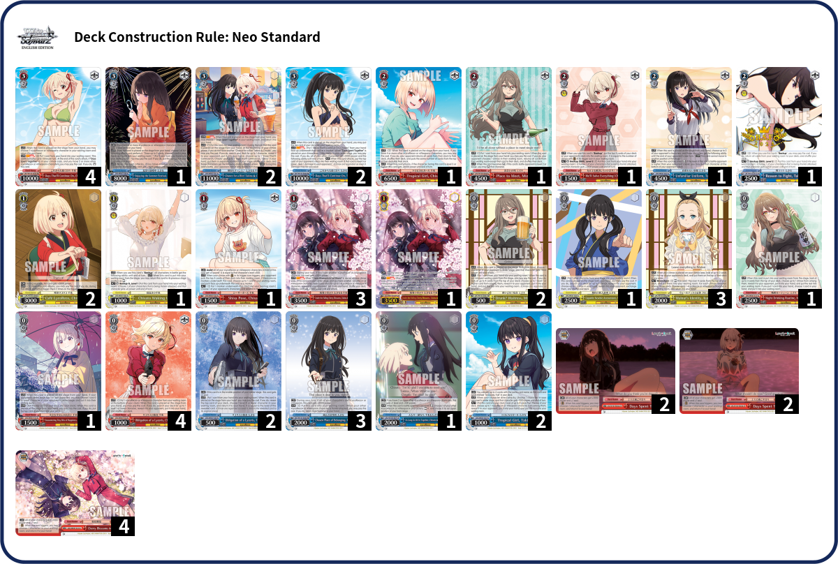 Deck list